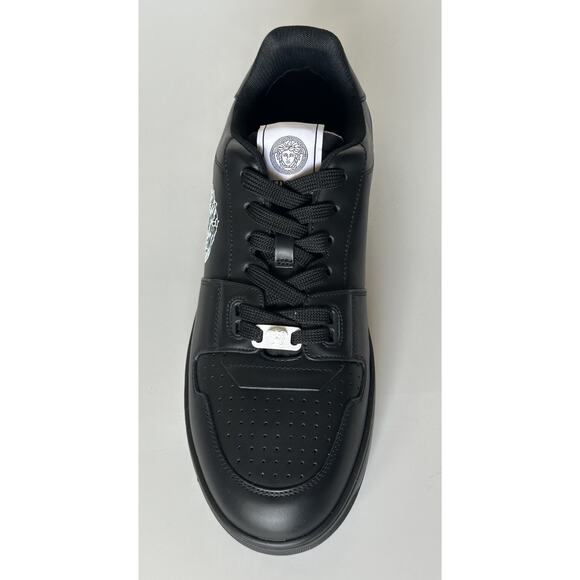 Versace Medusa Men’s Black Leather Sneakers 13 US (46 Euro) 1013377 NIB $700 main image 10